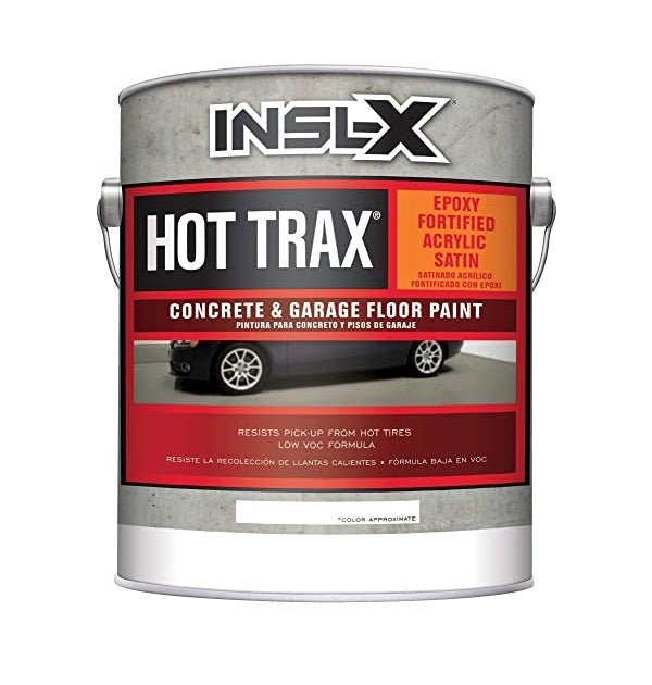 Hot Trax™ Epoxy Fortified Acrylic Concrete & Garage Floor Paint Satin Finish