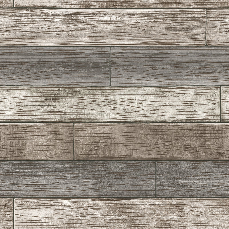 Reclaimed Wood Plank Peel And Stick Wallpaper