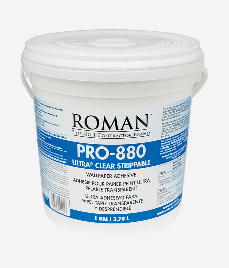 Roman PRO-880 Ultra Clear Strippable Wallpaper Adhesive 3.78L