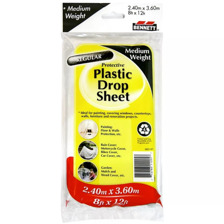 Bennett Protective Plastic Drop Sheets