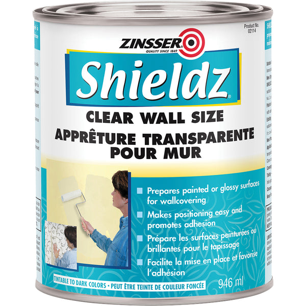ZINSSER® Shieldz® Clear Acrylic Wall Size 946mL